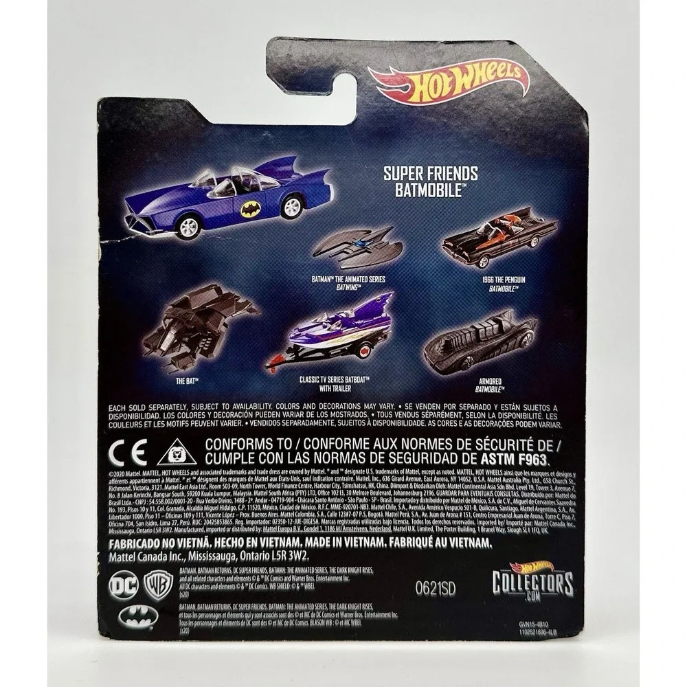 Hot Wheels Batman Lot of 3 Super Friends Armored Batmobile Batboat Trailer 1:50